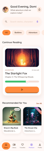 Funtoosh Stories – Home Screen