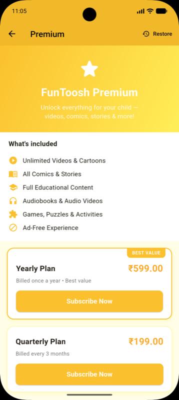 Funtoosh – Premium Plans